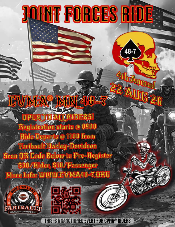 2026 Joint Forces Ride flyer